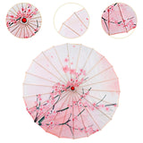 Maxbell Chinese Oiled Paper Umbrella Rainproof Decorative for Costume Decor Style E