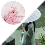 Maxbell Chinese Oiled Paper Umbrella Rainproof Decorative for Costume Decor Style E