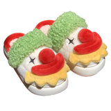 Maxbell Fuzzy Slippers Soft Cozy Girls Women Winter Clown House Slippers for Indoor 36 37