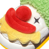 Maxbell Fuzzy Slippers Soft Cozy Girls Women Winter Clown House Slippers for Indoor 40 41