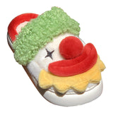 Maxbell Fuzzy Slippers Soft Cozy Girls Women Winter Clown House Slippers for Indoor 42 43
