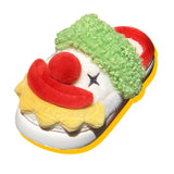 Maxbell Fuzzy Slippers Soft Cozy Girls Women Winter Clown House Slippers for Indoor 42 43