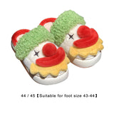 Maxbell Fuzzy Slippers Soft Cozy Girls Women Winter Clown House Slippers for Indoor 44 45