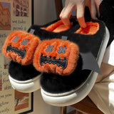 Maxbell Halloween Pumpkin Slippers Cute Party Favors Home Floor Slides Festival Gift Size 40 41