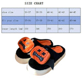 Maxbell Halloween Pumpkin Slippers Cute Party Favors Home Floor Slides Festival Gift Size 44 45