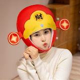 Maxbell Cute Plush Hat God of Wealth Soft Funny Headgear for Halloween Event Cosplay