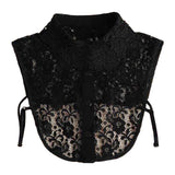 Maxbell Lace Fake Collar Turtleneck Stylish False Collar for Clothes Sweater Outfits Black