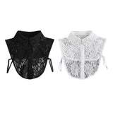 Maxbell Fake Collar Adjustable Elegant Women False Collar for Clothes Outfits Shirts Black