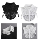 Maxbell Fake Collar Adjustable Elegant Women False Collar for Clothes Outfits Shirts Black