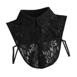Maxbell Fake Collar Adjustable Elegant Women False Collar for Clothes Outfits Shirts Black