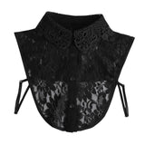 Maxbell Fake Collar Adjustable Elegant Women False Collar for Clothes Outfits Shirts Black