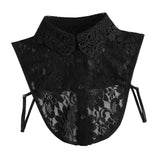 Maxbell Fake Collar Adjustable Elegant Women False Collar for Clothes Outfits Shirts Black