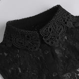 Maxbell Fake Collar Adjustable Elegant Women False Collar for Clothes Outfits Shirts Black