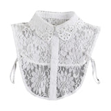 Maxbell Fake Collar Adjustable Elegant Women False Collar for Clothes Outfits Shirts White