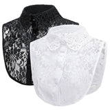 Maxbell Fake Collar Adjustable Elegant Women False Collar for Clothes Outfits Shirts White