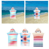 Maxbell Hooded Poncho Towels Absorbent Reusable Beach Towel for Child Adult Swimming Type A