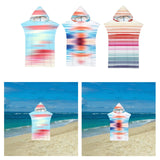Maxbell Hooded Poncho Towels Absorbent Reusable Beach Towel for Child Adult Swimming Type A