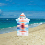 Maxbell Hooded Poncho Towels Absorbent Reusable Beach Towel for Child Adult Swimming Type B
