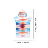 Maxbell Hooded Poncho Towels Absorbent Reusable Beach Towel for Child Adult Swimming Type B