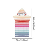 Maxbell Hooded Poncho Towels Absorbent Reusable Beach Towel for Child Adult Swimming Type C