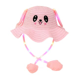 Maxbell Kids Bunny Hat with Light Cute with Moving Ears for Traveling Birthday Trips Pink