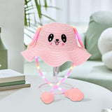 Maxbell Kids Bunny Hat with Light Cute with Moving Ears for Traveling Birthday Trips Pink