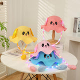 Maxbell Kids Bunny Hat with Light Cute with Moving Ears for Traveling Birthday Trips Blue