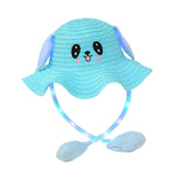 Maxbell Kids Bunny Hat with Light Cute with Moving Ears for Traveling Birthday Trips Blue