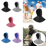 Maxbell Cooling Hoodie Towel Breathable Fashion Wrap for Running Cycling Hiking Black