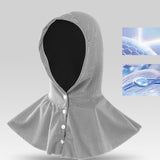 Maxbell Cooling Hoodie Towel Breathable Fashion Wrap for Running Cycling Hiking Gray