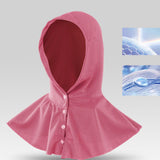 Maxbell Cooling Hoodie Towel Breathable Fashion Wrap for Running Cycling Hiking Red
