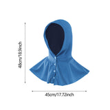 Maxbell Cooling Hoodie Towel Breathable Fashion Wrap for Running Cycling Hiking Blue