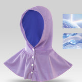 Maxbell Cooling Hoodie Towel Breathable Fashion Wrap for Running Cycling Hiking Purple