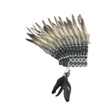 Maxbell Indian Hat Artificial Feather Headdress Decor for Performance Party Carnival