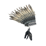 Maxbell Indian Hat Artificial Feather Headdress Decor for Performance Party Carnival