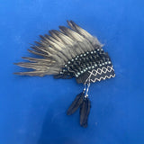 Maxbell Indian Hat Artificial Feather Headdress Decor for Performance Party Carnival