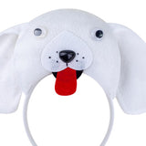 Maxbell Animal Headband Tail Bowtie Set Party Cosplay Prop for Dress up White