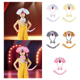Maxbell Animal Headband Tail Bowtie Set Party Cosplay Prop for Dress up White
