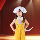 Maxbell Animal Headband Tail Bowtie Set Party Cosplay Prop for Dress up White