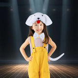Maxbell Animal Headband Tail Bowtie Set Party Cosplay Prop for Dress up White