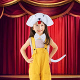 Maxbell Animal Headband Tail Bowtie Set Party Cosplay Prop for Dress up White