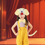 Maxbell Animal Headband Tail Bowtie Set Party Cosplay Prop for Dress up Light Yellow