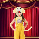 Maxbell Animal Headband Tail Bowtie Set Party Cosplay Prop for Dress up Light Yellow