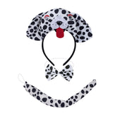 Maxbell Animal Headband Tail Bowtie Set Party Cosplay Prop for Dress up Spotted