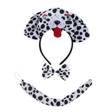 Maxbell Animal Headband Tail Bowtie Set Party Cosplay Prop for Dress up Spotted