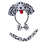 Maxbell Animal Headband Tail Bowtie Set Party Cosplay Prop for Dress up Spotted