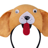 Maxbell Animal Headband Tail Bowtie Set Party Cosplay Prop for Dress up Dark Yellow