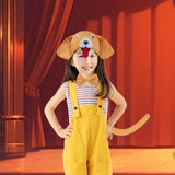 Maxbell Animal Headband Tail Bowtie Set Party Cosplay Prop for Dress up Dark Yellow