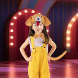 Maxbell Animal Headband Tail Bowtie Set Party Cosplay Prop for Dress up Dark Yellow
