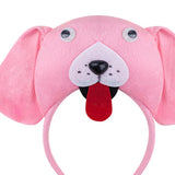 Maxbell Animal Headband Tail Bowtie Set Party Cosplay Prop for Dress up Pink